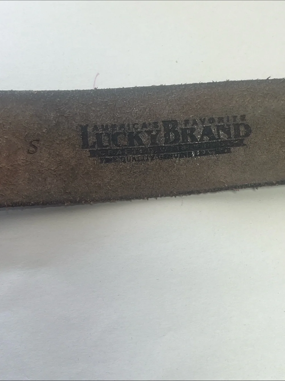 Lucky Brand Studded Leather Belt in Distressed Brown with Silver Hardware - Picture 5 of 11